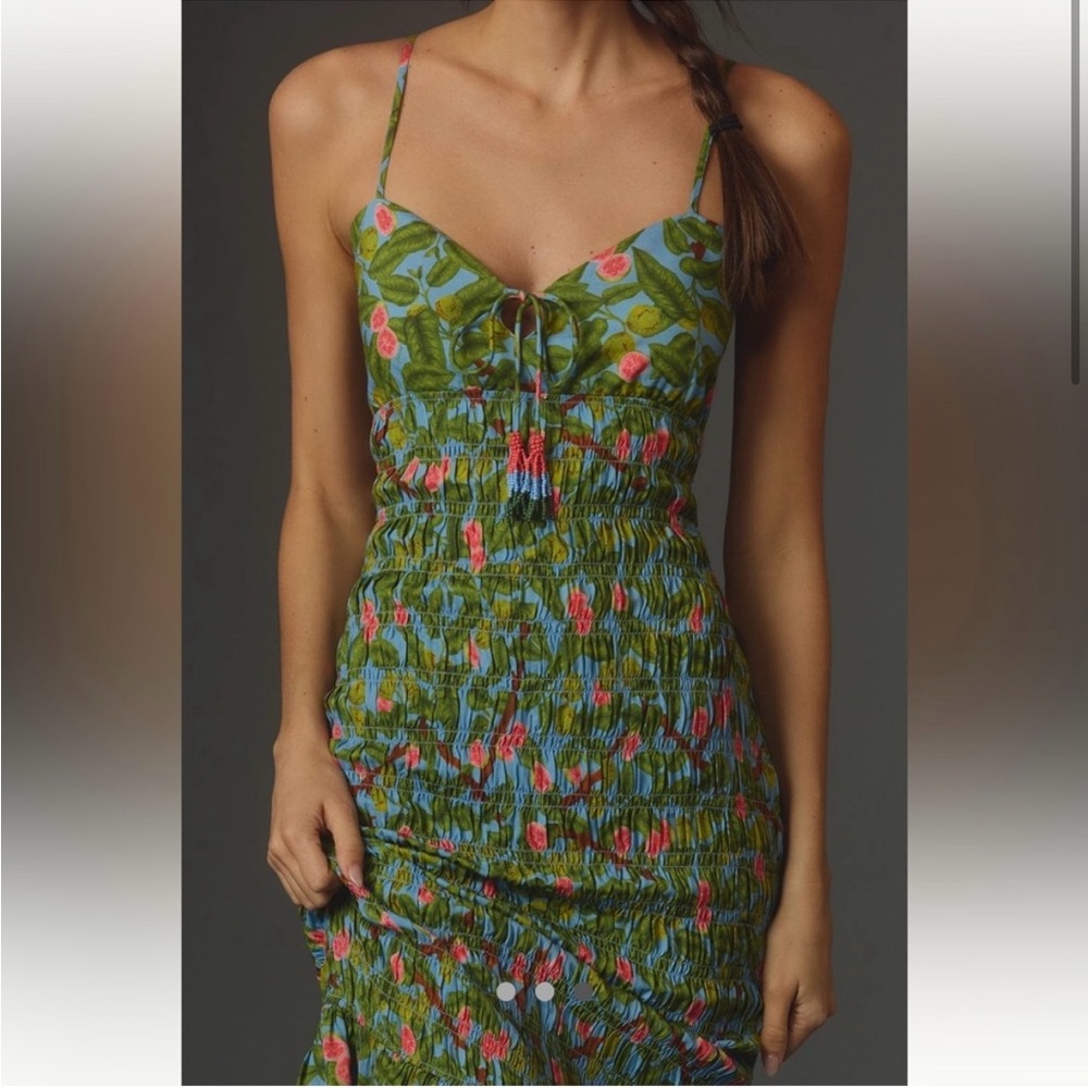 Farm Rio Ruched vacation dress